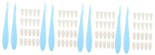 NUOBESTY 4 Sätze Skizze Radiergummi Nageltücher Nagelhautentferner Schermaschinen Haarentfernungscreme Gel-nagellack-entferner Nagelhautschieber Nasenwachsstäbchen Brenner Schaber Schwamm