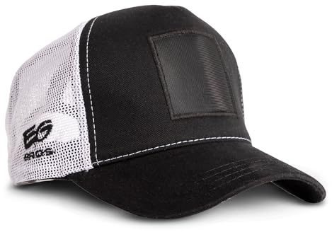 EG BROS Trucker Cap Herren – Mit austauschbarem Logo für individuellen Style – Personalisierbare Mesh-Cap für Männer, Damen & Kinder – Atmungsaktiv, größenverstellbar & perfekt für Sommer & Streetwear