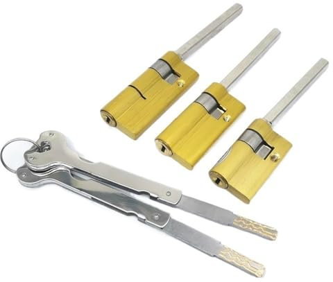 SchließZylinder 1 Stück Special Lock Core for den automatischen Fingerabdruck-Schließzylinder, mit Schwanz, C-Klasse-Kern, 2Keys, Anti-Diebstahltür-Notsperrkern Zylinderschloss(35x17 square rod)