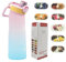 BOPELMALLS Air Water Bottle with 7 Flavour Pods,700ml Drinking Bottles BPA Free Scented 0 Sugar Calorie,Leak Proof Water Bottle with Straw for Gym,School,Office and Travel (Pink Blue)
