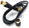 Mr.Gadget's Solutions TV Coax Extension Cable – Male to Female RF Aerial Lead with Gold-Plated Connectors – Includes Male to Male Coupler Adapter (1m)