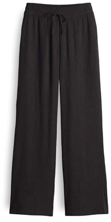 OPUS Damen City Pants | MAROU Crinkle Wide Leg mit flexiblen Komfortbund Midnight Brown, 38