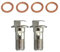 Tuyau Frein Cuivre Lot de 4 boulons banjo en acier inoxydable M10 x 1,25 for moto, vis de maître-cylindre de frein, boulon d'étrier de flexible de frein, vis d'embrayage hydraulique Conduite de Freins