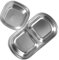 GRIRIW 2 piezas Platos de Salsa Inoxidable para Aperitivos Bandeja Reutilizable para Dips para Hogar y Acero Inoxidable