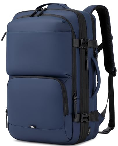BAGOK Handgepäck Rucksack, Wasserdichter Multifunktionaler Rucksack Handgepäck Flugzeug mit Laptopfach, Große Kapazität für Reisen, Arbeit und Freizeit