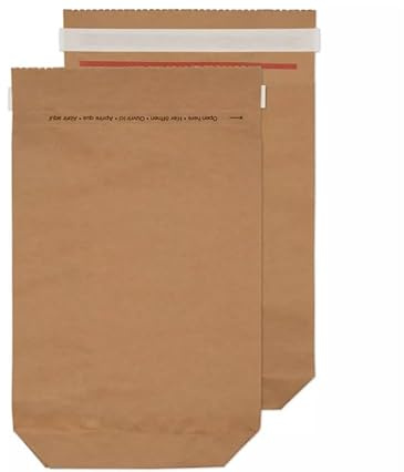 Blake VITA - Recyclable & Zero Plastic Mailing Bags 370 x 300 x 80 mm - Pack of 100 - Heavy Duty 90GSM - Peel and Seal Shipping Bags - Large Expandable Mailer - Sustainable Packaging KMB1145
