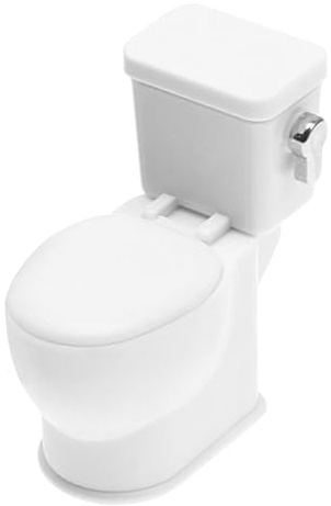 Toilet - Realistic Accessory, Bathroom, Mini Dollhoouse Toillet | Funny Toilet Home Furniture, Toilet Bowl With Flush Sound, Decoration