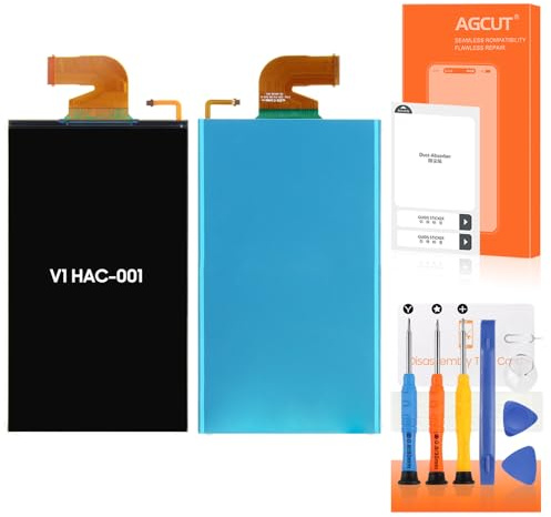 Screen Replacement for Switch HAC-001 LCD Display for Switch HAC-001 2017 1st Generation LCD Screen Glass Panel with Repair Tool Kits (Not Include Touch Screen)