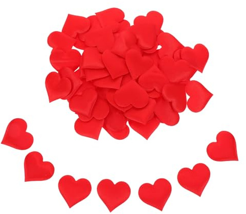 DOITOOL 500 Stück Herzkonfetti Tischdeko Valentinstag 35cm Rote Papierherzen Nachhaltige Tischdekoration für Hochzeit Jubiläum Romantische Feier