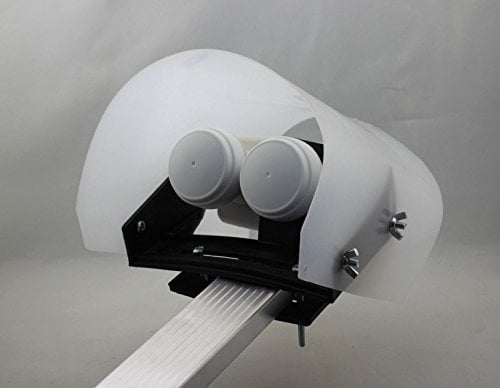 Hochwertige Wetterschutzhaube Satiniert für LNB bei Regen, Schnee, Hagel und EIS Protector Regenschutz 3D 4K HDTV Digital Analog
