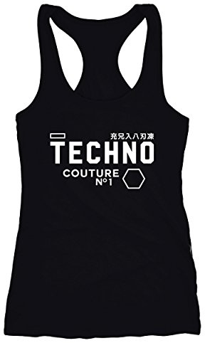 Neverless Tank-Top Techno Logo Schrift Damen Racerback