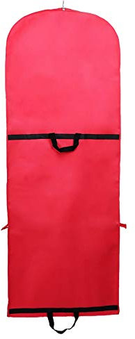 TUKA-i-AKUT Faltbar 150cm Atmungsaktiver Kleidersack mit Reißverschluss, Schutzhülle für Kleider/Anzüge/Mäntel, Transport & Säurefreie Langezeitlagerung, 2 Zubehörteile Taschen, Rot TKB1007