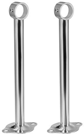 Sourcingmap Wardrobe Pipe Bracket, 26.5mm Dia, Type 25,Ceiling Mounting Rail Rod Support Socket 2pcs