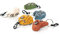 Schlüsselanhänger Klettergriff/Boulderstein mit Karabiner für Kletter- und Outdoorfans (Blau)