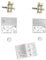 hang-it Spiegelbefestigung Set Wandmontage S - 2 Stück Spiegelbleche - 70x70 mm - Spiegelhalter und Wandaufhänger