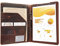 FREIE NAME GRAVUR, Personalisiert Klemmbrett Mappe a4, dünne Konferenzmappe Leder, Ledermappe Schreibmappe für A4 Notizbuch, Organizer Mappe, Geschenk für Damen/Herren, Customized, Oil Wax