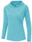 YSENTO Damen Sport Shirt Langarm Laufshirt Leicht Puli Hoodies Sweatshirts Yoga UV Schutz Wandershirt(Hellblau,S)