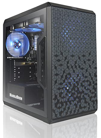 AVGPC Q-Box Series Gaming PC - AMD Ryzen 5 5600GT 6-Core 3.9 GHz with AMD Radeon Graphics with Liquid Cooler 16GB DDR4 500GB SSD Windows 11, Black