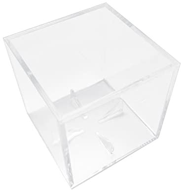 A/A Baseball-Box Acryl Baseball Box Display Quadratische Baseball-Vitrine Transparente Showbox Uv Schutz Staubdicht