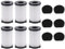 DingGreat Ersatz Filter für MOOSOO D600 D601 Staubsauger Ersatzteiler Zubehör für Ariete Handy Force 2761 und 2759 Staubsauger, 6 HEPA-Filter + 6 Schwammfilter