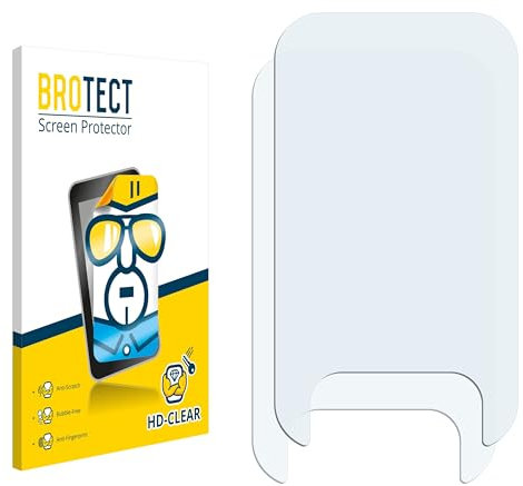 BROTECT (2 Stück Schutzfolie für Braun Pulsoximeter YK-81CEU Displayschutz Folie Ultra-Klar