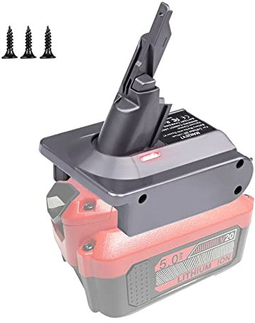EID Adapter Suitable for Dyson V7 & V8 Convert for Craftsman 20V V20 Battery, for Dyson V8 and V7 Vacuum Cleaner Animal, Motorhead Pro, Trigger, Car+Boat, Absolute, Fluffy, Mattress(Adapter ONLY)