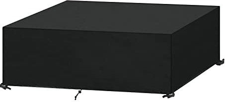 SanGlory Housse Salon de Jardin, Housse de Table Jardin, Housse de Protection Meubles Bâche Protection Table de Jardin Imperméable, Coupe-Vent, Anti-UV Oxford Bache Table Exterieur, 200x100x71cm