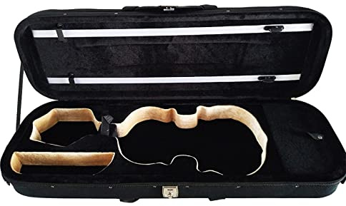 Schwarzer Oxford-Geigenkoffer Mit Hygrometer-Stoßdämpfung Volle Größe Violinkoffer (Color : 02_3/4)