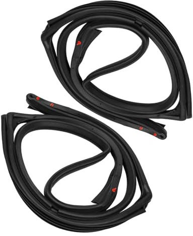 TIKSCIENCE Gummidichtungs-Set für die vordere Tür, passend für Jeep Wrangler JK 2007–2018, linke und rechte Seite, ersetzt 12303.21 55395274AW 55395275AW, Umfang 34 cm, Dicke 1,5 cm