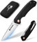 DRGSKL Taschen Klappmesser Outdoor Bushcraft Messer mit G10 Griff D2 Stahlklinge Messer für Wandern Camping Angeln Jagd Männer Geschenk Weiß