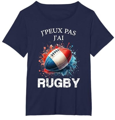 Je Peux Pas J'Ai Rugby Humour Sportif pour Supporter Rugby T-Shirt
