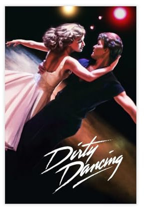 AAVEDA Filmposter Dirty Dancing auf Leinwand, Wandkunst, Dekor, Bild, Gemälde für Wohnzimmer, Schlafzimmer, Dekoration, ungerahmt, 30 x 45 cm