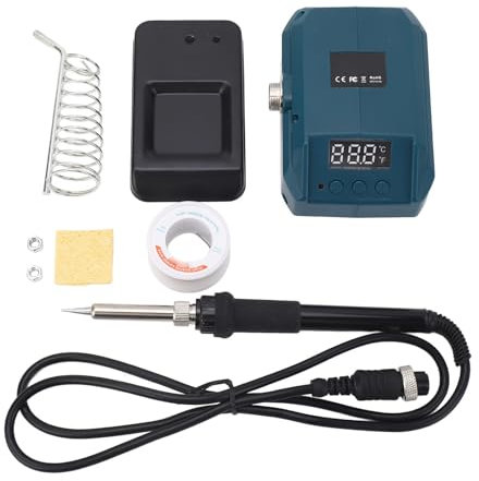 Cordless Soldering Station, 18V Battery Powered Adjustable Temperature, Cordless Soldering Station, for BAT622 BAT609 BAT618G BAT609G Battery