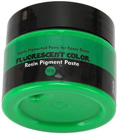 Tinte de Resina Líquida, Fácil Operación, Altamente Pigmentado, Pigmento de Resina Epoxi Ampliamente Utilizado, 50 G, Pintura Fluorescente para Proyectos de Arte (verde