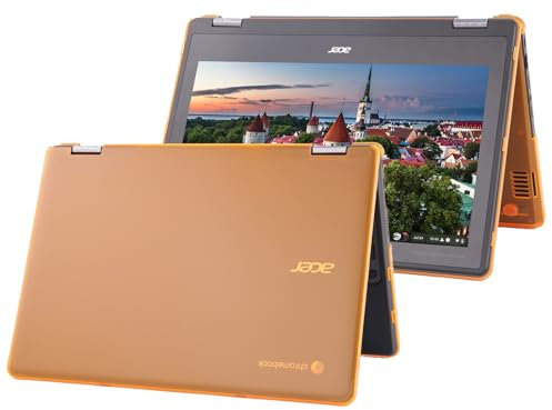 mCover Hartschalen-Schutzhülle, nur kompatibel mit 29,5 cm (11,6 Zoll) Acer Chromebook Spin 511 R756T Serie 2-in-1-Laptop-Computer (nicht kompatibel mit anderen Acer-Modellen), Orange