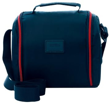 TOTTO - Bolsa Térmica Porta Alimentos 9 L, Modelo Tracer 2, Bolsa Comida Trabajo, Apertura 180º, Asa de Mano, Correa Ajustable, Pasador para Mochila con Ruedas, Fácil de Limpiar, Color Salute Azul
