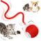 DAMIGHT Interaktives Katzenspielzeug, Katzenball Spielzeug Elektrisch, 360° Rolling Intelligentes Katzenspielzeug Wiederaufladbar über USB, Bewegliches Spielball für Katzen und Hunde Innenbereich