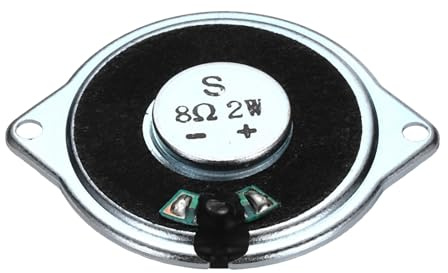QUARKZMAN 1 Stück 2W 8 Ohm Kleine Lautsprecher Metall Ohrmuschel Interner Mikromagnet Lautsprecher für Mini-Lautsprecher DVD EVD Multimedia Mobile Tragbare Werbemaschine