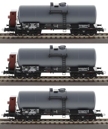 6600062 H0 3er Set Kesselwagen, DRG, Ep. II