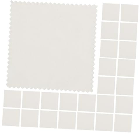 Beaupretty 100pcs Wildleder Mit Brillentuch Für Gläser Schmuck Reinigungstuch Non-scratch Wiederverwendbare Reinigungstücher Für Brillen Schmuck Und Bildschirme