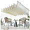 Pergola, einziehbar, mit UV-Schutz und 95 % Sonnenschutz, Wellen-Sonnenschutz, Markise zum Schieben, inklusive Montageset, Breite: 0,8 m x L: 3 m