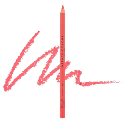 MUA Intense Colour Lip Liner, Romance (Pack of 1) | Bubblegum Pink Shade, Soft & Highly Pigmented Formula for Precise Definition, Vegan & Cruelty Free