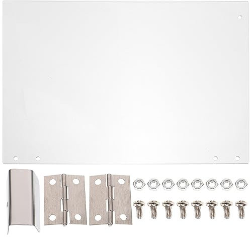 Garneck 1Piece Clear PVC Door Panel Replacement for Popcorn Machine Thicken Protective Panel Compatible with Commercial Popcorn Makers Easy Installation Fit for Viewing Inside