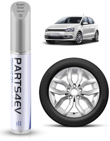 Felgen-Reparaturlack in Silber Glänzend - für VW/Volkswagen Felgen mit Black Diamond-Turned Surface - Farbton-genaue Abstimmung - Kratzfest und wasserbeständig