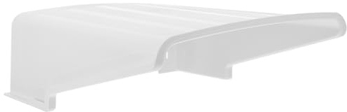 TIDTALEO White Plastic Cctv Camera Cover with Practical Design That Doesn't Disturb Camera Field of View Weatherproof Rain Cover Protecting against Sun and Rain