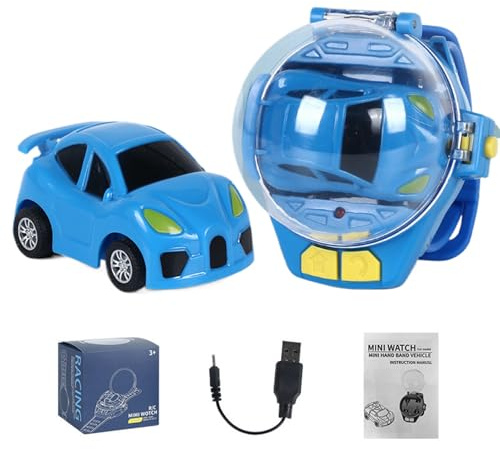 Generisch Orologio giocattolo auto con telecomando, orologio giocattolo al polso, auto da corsa RC – auto controllata a mano con 2,4, compleanni, adolescenti e ragazze