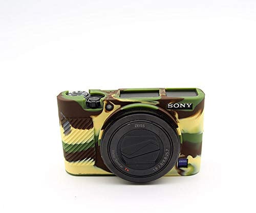 RX100 III IV V VI Case, Zakao Soft Silicone Bag Lightweight Slim Skin Rubber Protective Digital Camera Case Cover for Sony RX100 III IV V VI (Green)