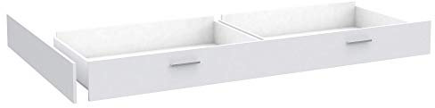 FORTE Snow Schublade zum Bett, Holzwerkstoff, Weiß, B x H x T: 199,4 x 18,9 x 68 cm