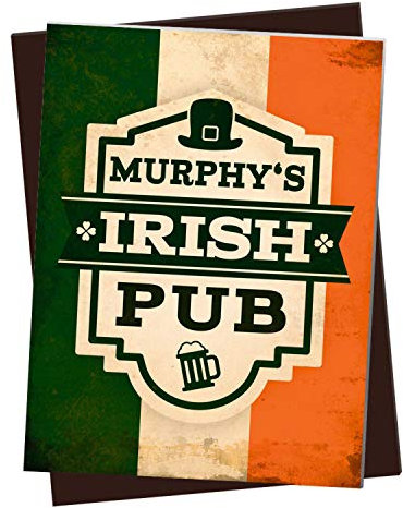 XL Kühlschrankmagnet mit Murphy's Irish Pub Motiv