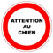 BCTS Panneau Attention Au Chien drôle en métal Traverser Trafic Fantaisie Signe Carré 30,5 x 30,5 cm